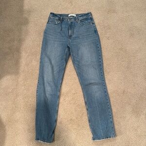 A&F 90s slim straight ultra high rise
